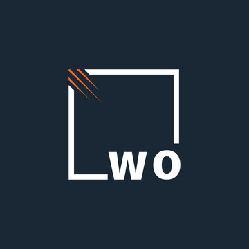 initial monogram logo with square style design.	