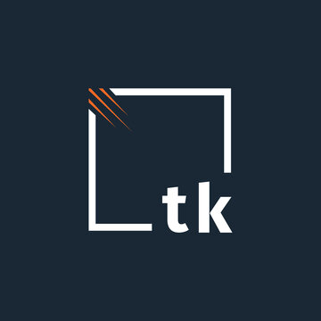 initial monogram logo with square style design.	