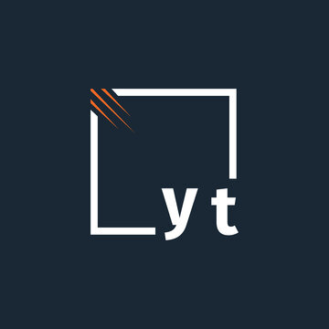 initial monogram logo with square style design.
