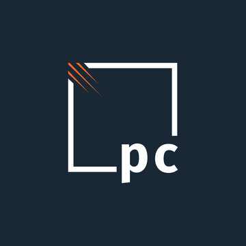 initial monogram logo with square style design.