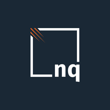 initial monogram logo with square style design.