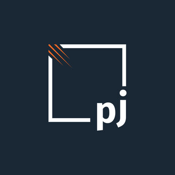 initial monogram logo with square style design.