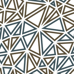 Poster - Geometric template background. Large triangles in multiple colors. Geometric shapes outlined in a repeatable pattern. Olive shadow. Modern vector tiles. Seamless vector illustration.