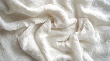 fabric texture with natural creases and soft light transitions for a cozy appearance 