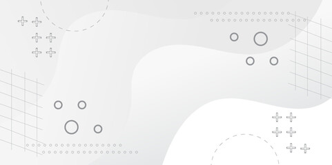 Poster - Modern geometric style background, gray color gradation.