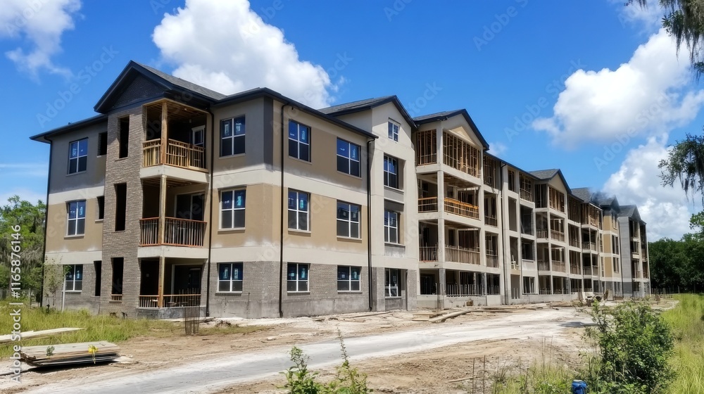 New Apartment Complex Under Construction: A Modern Residential ...