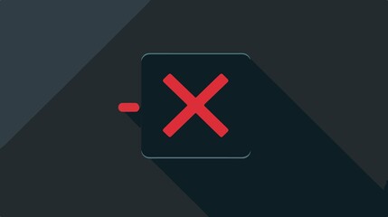 Modern Delete Backspace Key Flat Icon for Apps and Websites
