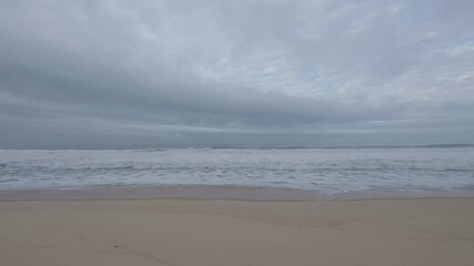 Wall Mural - beach in cloudy day