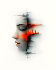 Poster - Cutting Edge Digital Realm Generative Sculptures Navigating Adaptive Data Flows Pioneering Computational Breakthroughs in Glitch Art