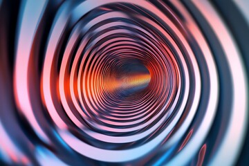 Aufkleber - Abstract Concentric Rings Forming a Tunnel