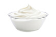 © BlazingDesigns - Bowl of fresh greek yogurt or sour cream on isolate transparency background.
