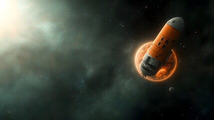 Poster - Interstellar command module equipped with deep space sensor suites fractal astrometry projections dark matter detection arrays