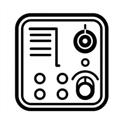 Poster - Abstract Control Panel Graphic Design Image