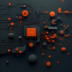 Poster - Immersive digital realm showcasing intricate algorithmic structures abstract textures and captivating generative data visualizations