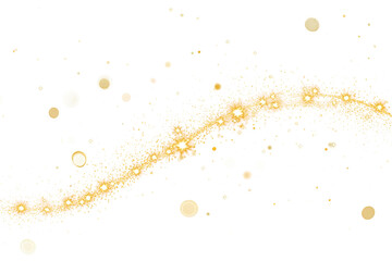 Wall Mural - golden glitter curve gold stardust celestial dance of light and magic png clipart transparent