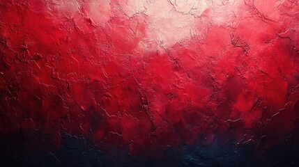 Poster - A vibrant red and black abstract artwork with textured brushstrokes