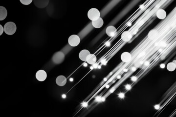 Aufkleber - A collection of lights in a black and white setting