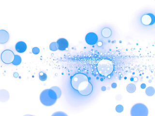 Wall Mural - Light blue purple bokeh with dust glitter the dance of light and glitter bokeh magic in motion