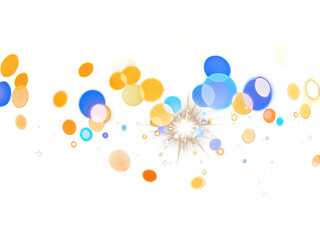 Wall Mural - Light bokeh with dust glitter burst of light bokeh magic with sparkling glitter dust