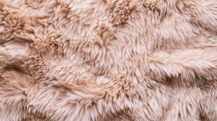 soft fuzzy texture, plush faux fur fabric, beige pink color, cozy blanket material, close-up detail,