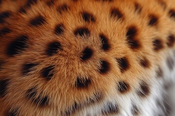Poster - Close-up image of leopard's fur texture and pattern