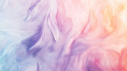 Wall Mural - Close-up view of a vibrant and abstract art piece featuring swirling colors and textures, suitable for use in illustrations, designs, or as a decorative element