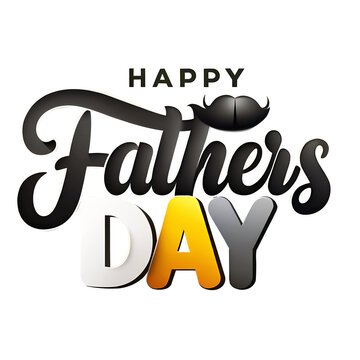 Happy Father’s Day PNG   Versatile Design Element for Father’s Day Projects