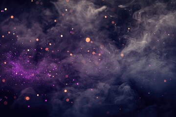 Poster - A dark background filled with thick smoke