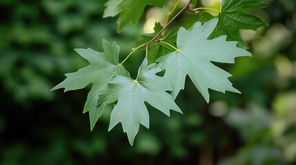 A detailed view of a tree leaf, showcasing its natural texture and veins