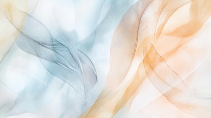 Poster - Close-up shot of an abstract art piece featuring orange and blue colors