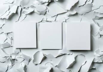 Poster - Blank Space on Torn Paper Background for Creative Design, Minimalist Art, and Unique Composition in Photography, Ideal for Artistic Projects and Advertising