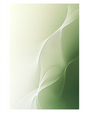 Poster - Soft Green Abstract Design With Gentle Curves and Gradients Creating a Serene Atmosphere in Modern Art