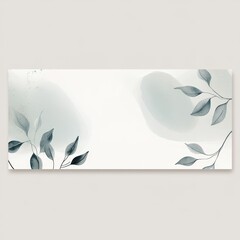 Poster - Unique Botanical Artwork Featuring Delicate Leaves Arranged on a Soft Background Suitable for Modern Decor or Interior Design
