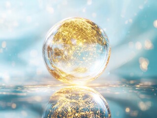 Poster - Astrological horoscope sphere digital realm abstract content glowing environment close-up viewpoint cosmic concept