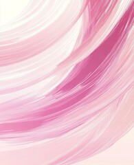 Aufkleber - Abstract Pink Brush Strokes Swirling Elegantly Across a Soft Background for a Modern Artistic Touch