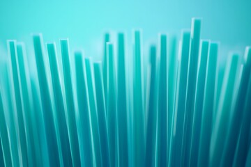 Aufkleber - Vibrant Abstract Blue Design Showcasing Tall Vertical Lines Arranged in a Dynamic and Artistic Composition Set Against a Soft Gradient Background