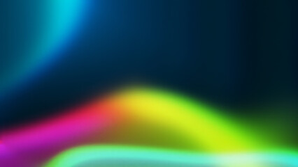 Poster - colorful abstract light overlay: a colorful, abstract light formation creates a soft and vibrant eff