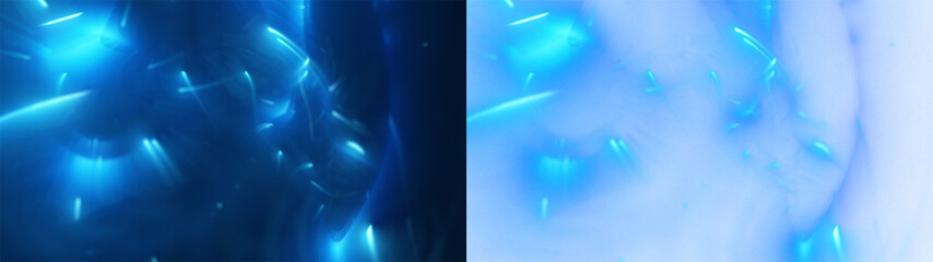 Poster - azure light prism bursts: abstract background with bursts of azure light and a subtle prism effect. 