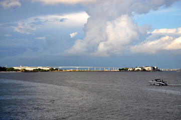 Wall Mural - Niteroi Bridge from Rio de Janeiro view