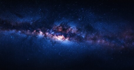 Wall Mural - beautiful night sky with stars and the milky way over a rocky mountain, the silhouette of a person s