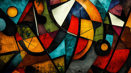 Poster -  abstract shapes