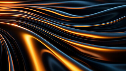 Wall Mural - softly glowing dark lines on 3d surface, subtle tech texture