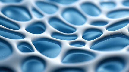 Wall Mural - abstract close-up of fluid blue textures and shapes