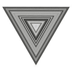 Poster - geometric triangle pattern. abstract black stripes. optical vector illusion. dynamic sharp shape.