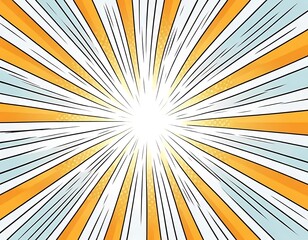 Aufkleber - Abstract Comic Book Style Burst Background Design