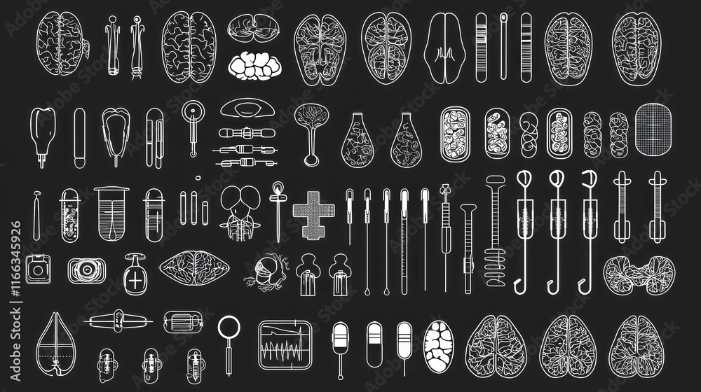 Neurology Medical Illustration: Brain Anatomy and Neurosurgical ...