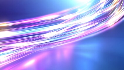 Poster - Abstract light trails create a vibrant, dynamic visual effect.