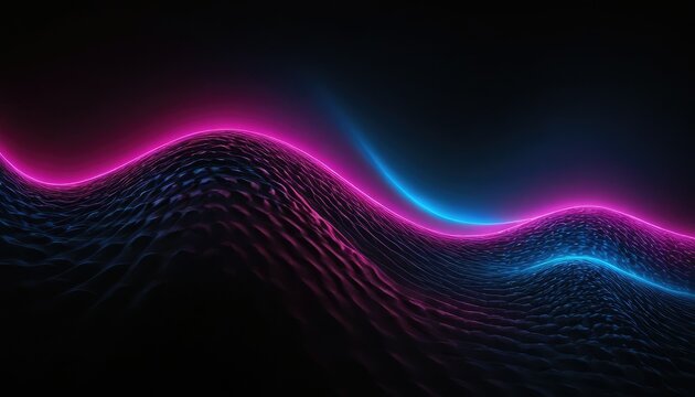 Neon purple curve frame template
10