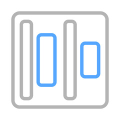 Poster - Center alignment icon. Concept of text formatting, editing, and document design.