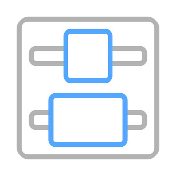 Align center icon. Concept of text formatting and document editing.
